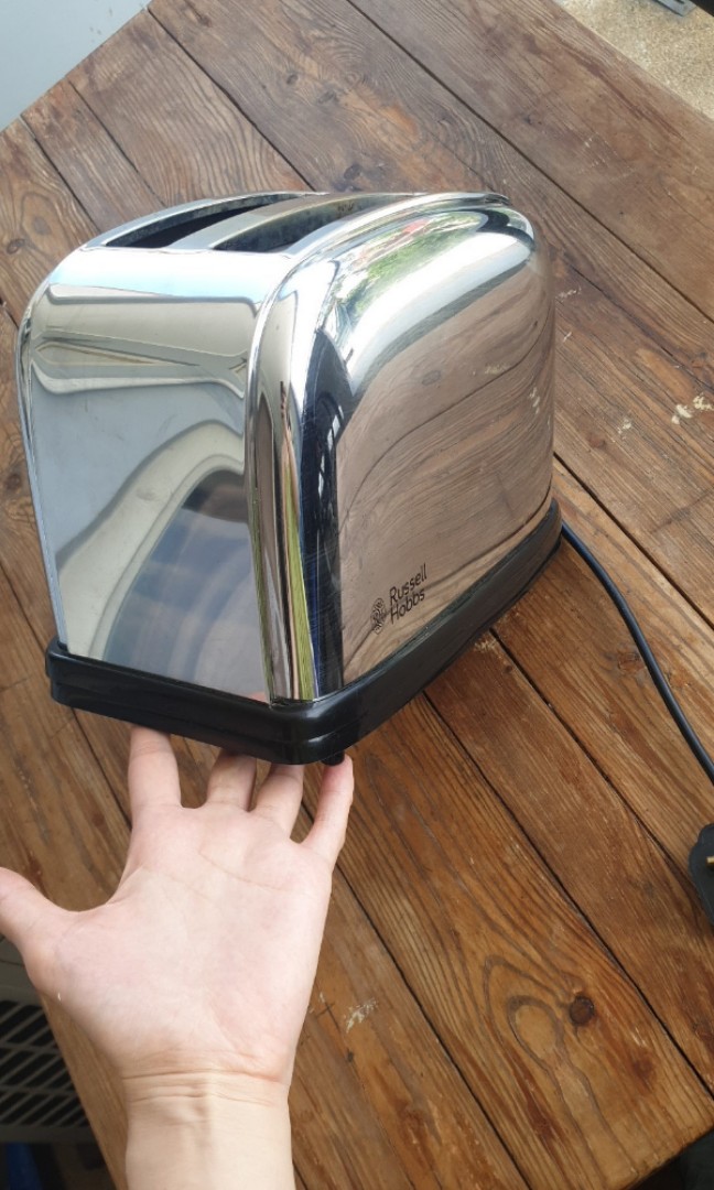 Original Russell Hobbs 2 Slice Classic Lift & Look Polished Toaster, TV
