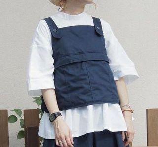 OUAT dark green vest & dress workware set 工裝背心&半身裙