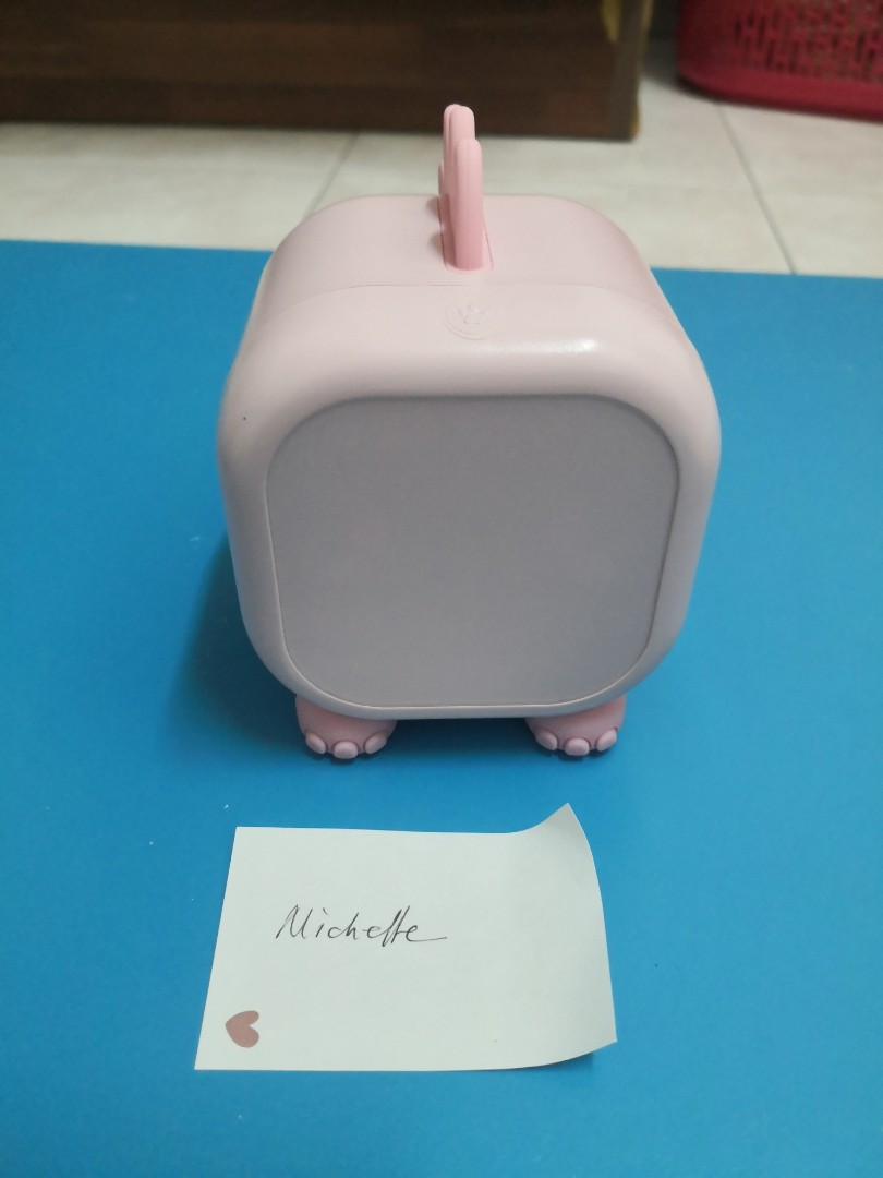 Pink Dinosaur Alarm clock, Hobbies & Toys, Stationery & Craft