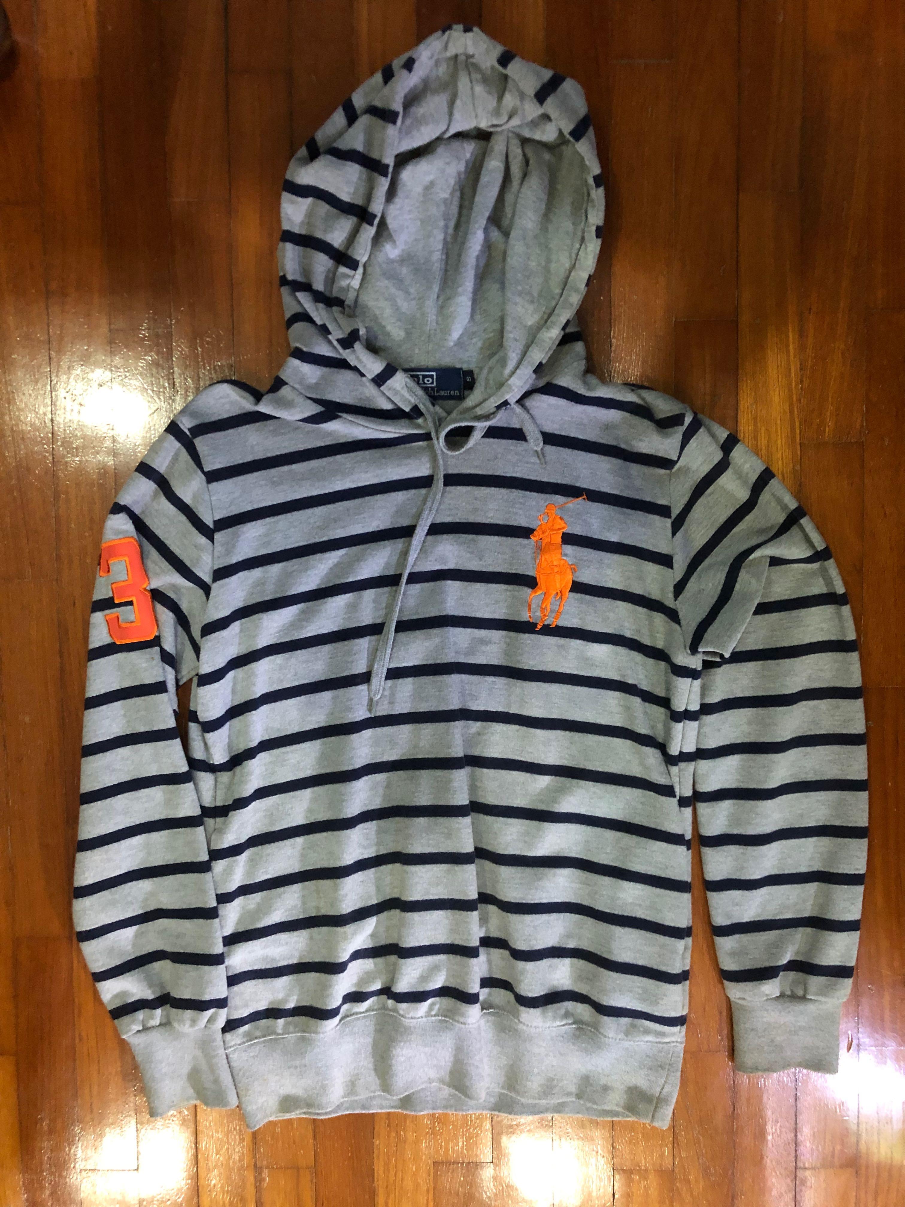 Polo Ralph Lauren vintage striped hoodie, Women's Fashion, Coats, Jackets  and Outerwear on Carousell