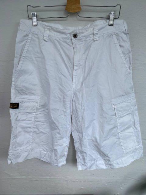 White polo top cargo shorts