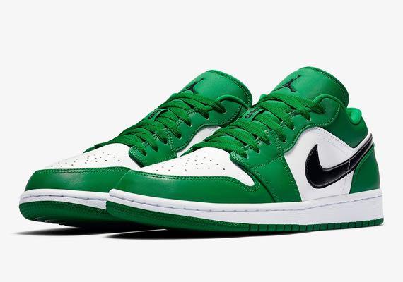 Air jordan 1 low pine green sale