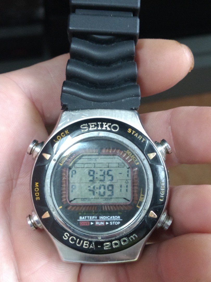 Seiko digital clearance divers watch