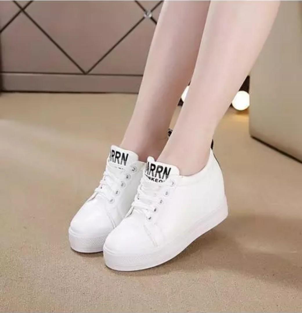 Ready Stock White Sneakers White Platform Shoes Sport Shoes