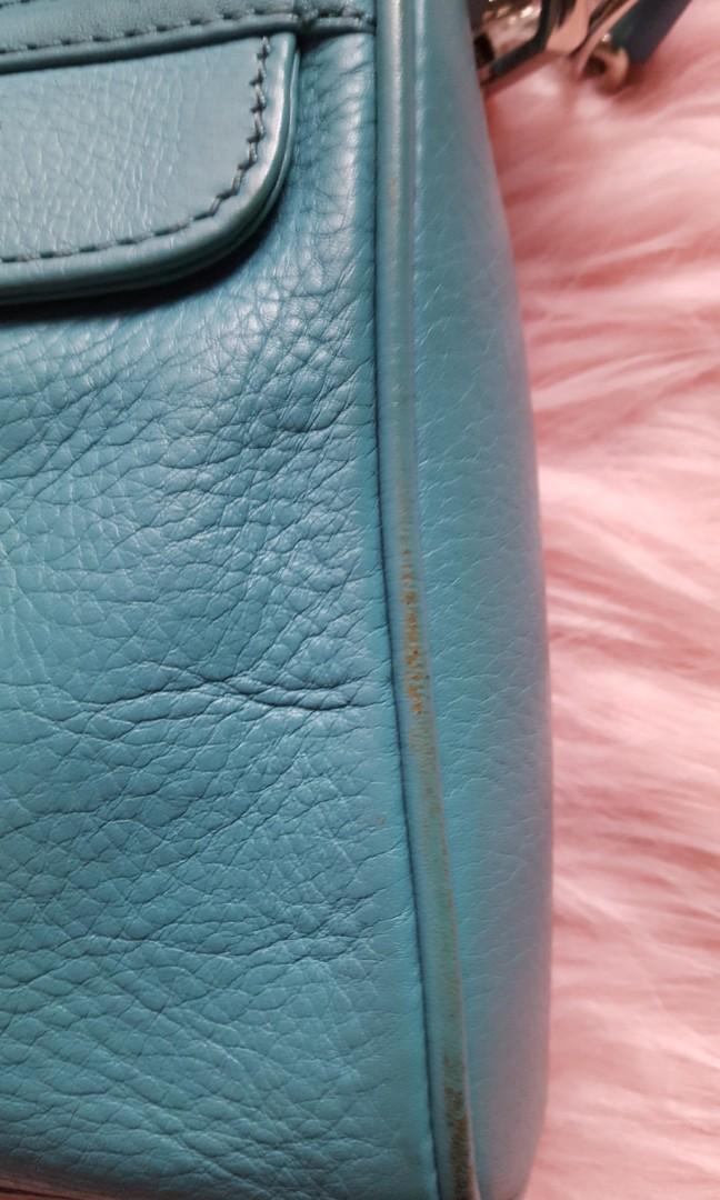 Authentic Rebecca Minkoff Mini Mac in Turquoise (Category: Luxury Bags & Wallets) located in Paranaque City. Submitted by thepennydreadful (Listing ID 1148608176, Image 3). Description: In excellent condition but has some normal signs of usage. Please view pictures. Bought a few years ago online from a reputable seller. Authentic. Includes dustbag but don't have the tags anymore. Guaranteed authentic. BPI payment and buyer shoulders shipping or m