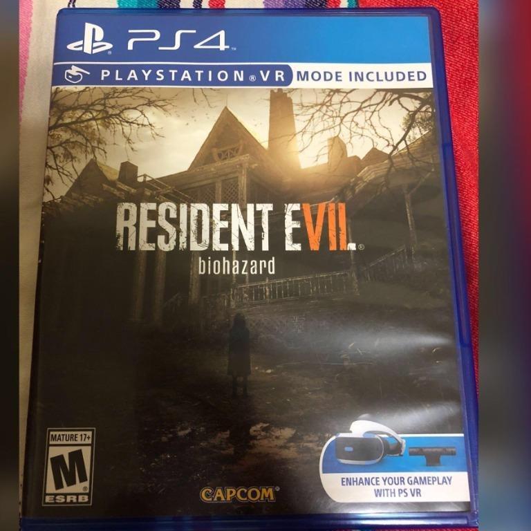 Resident Evil 7 Biohazard VR Compatible PS4 Game Playstation 4 PS 4, Video Gaming, Video Games