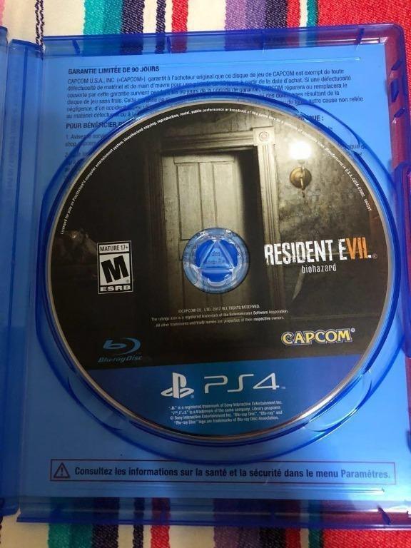 Resident Evil 7 Biohazard VR Compatible PS4 Game Playstation 4 PS 4, Video Gaming, Video Games