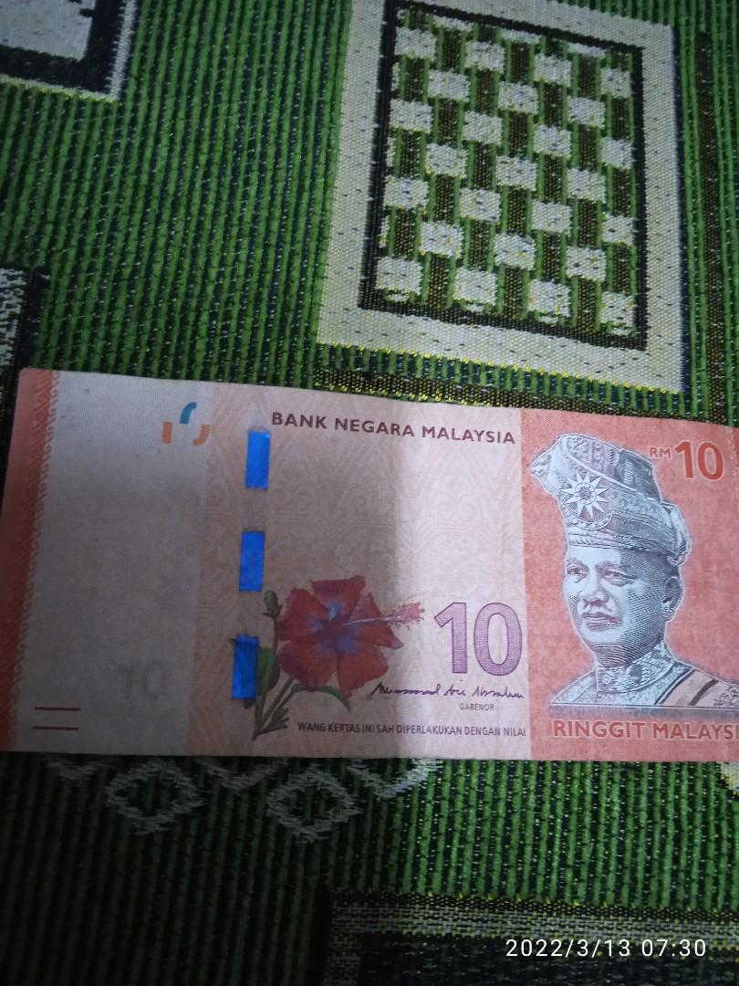 Duit Kertas Rm10 Bunga Hitam Bianca Colon