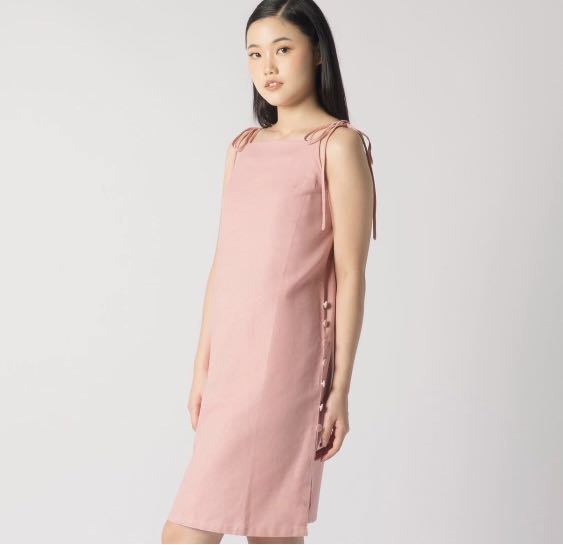 Sack dress linen slip on baggy dress 