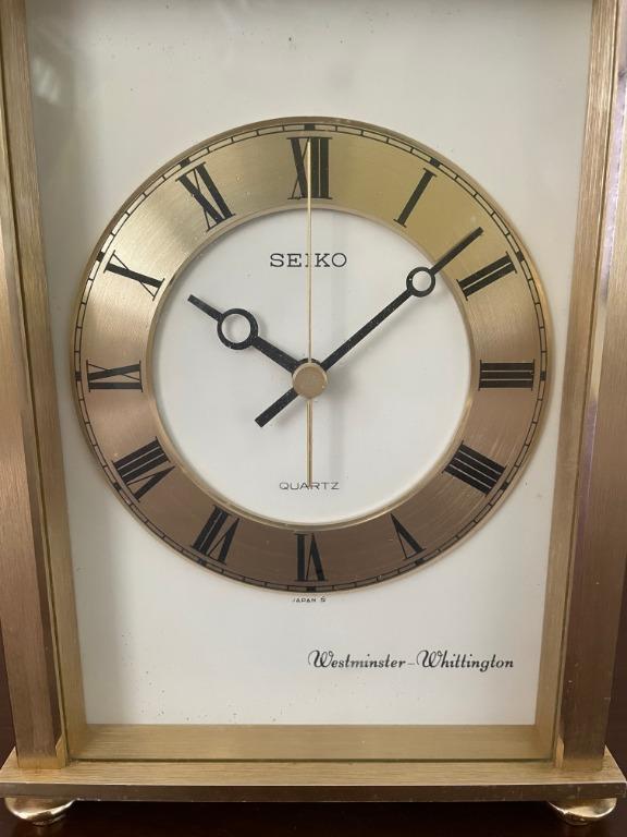 Seiko Mantle Quartz Clock, Furniture & Home Living, Home Decor, Clocks on  Carousell