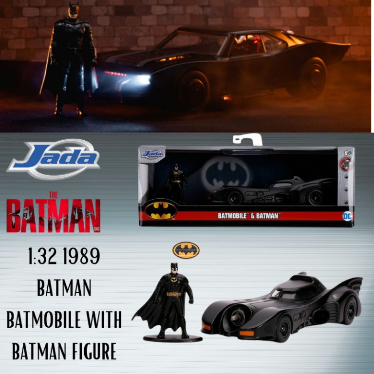 Batman Jada Toys 1989 Batmobile and BatmanAction Figure 31704 for sale online