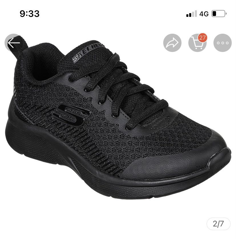 Skechers All Blacks Women s Fashion Footwear Sneakers on Carousell