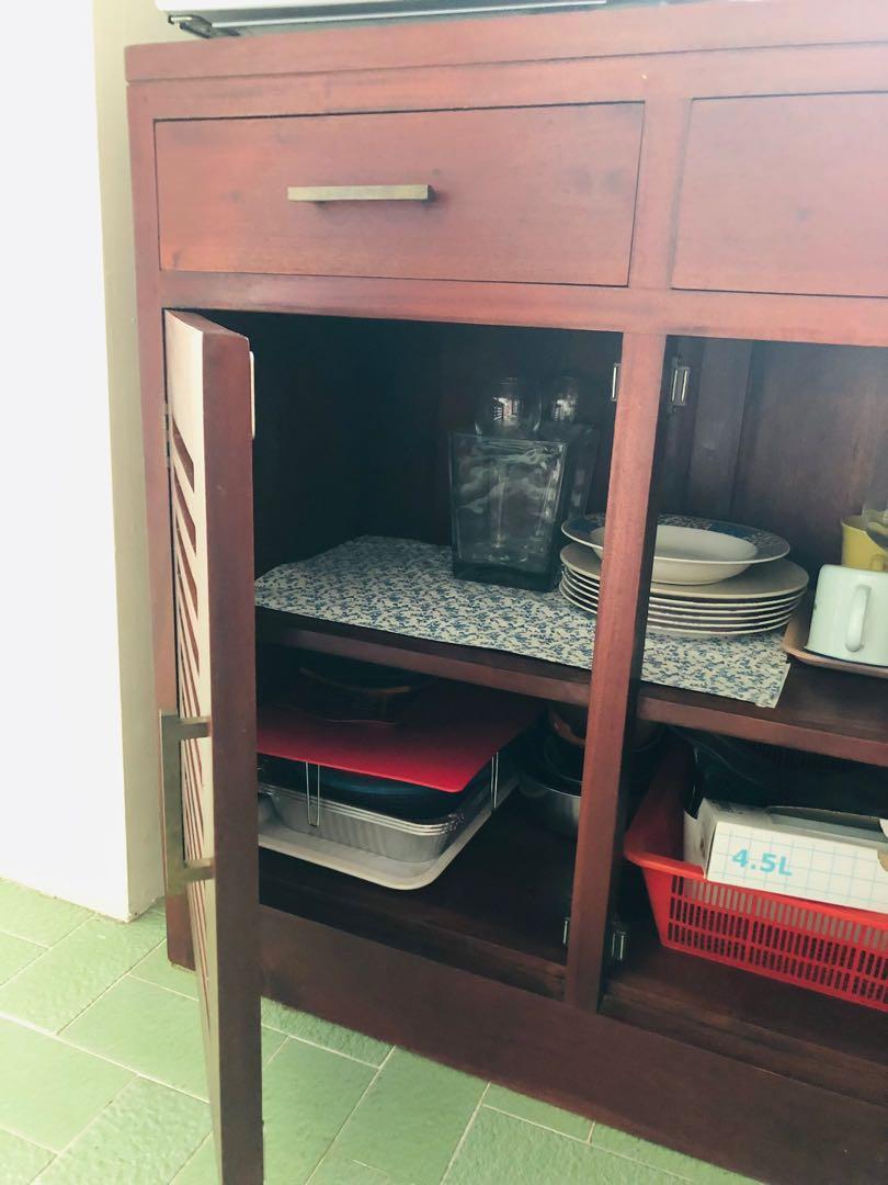 Solid Teak Cabinet (Category: Shelves, Cabinets & Racks) located in Singapore. Submitted by monstercl (Listing ID 1148565607, Image 3). Description: Wonderful teak wood piece like new. Solid quality piece bought at $600..