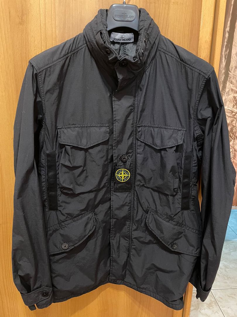 STONE ISLAND NASLAN LIGHT WATRO JACKET 黑, 他的時尚