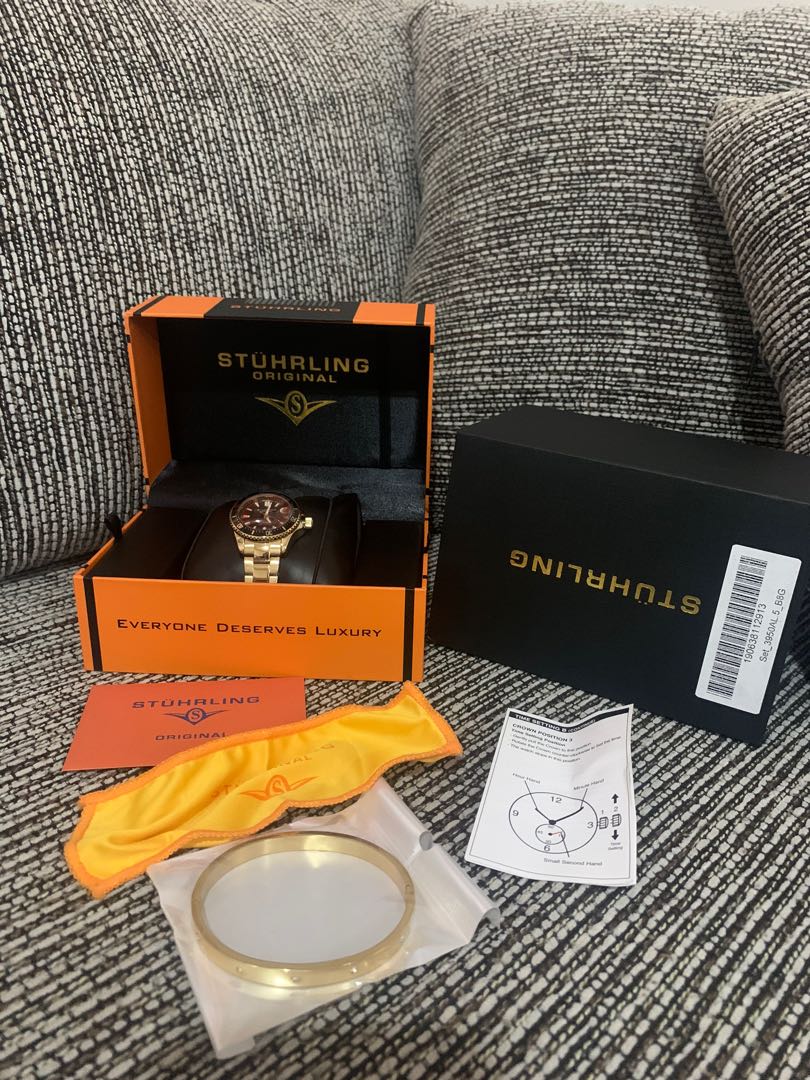 Stuhrling watch 2025 box