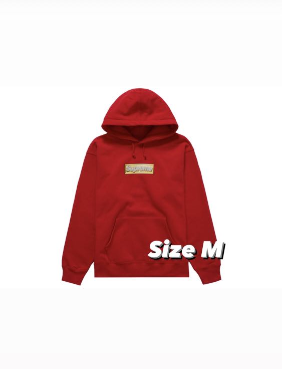 Supreme Bling Hooded Sweatshirt Red