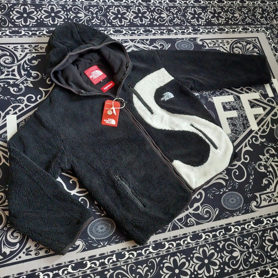 Supreme X The North Face S Logo Fleece Jacket in Black for Men