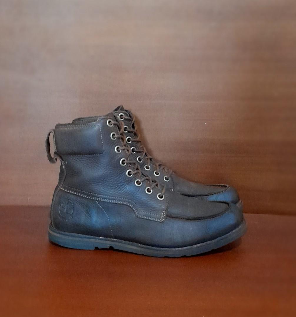 Timberland 9730A Rugged Leather Moctoe Boots Waterproof Not Red