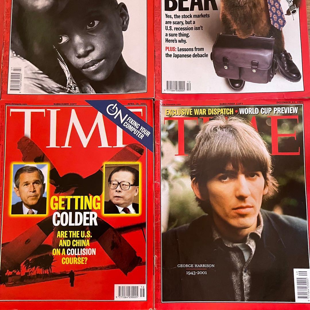 Time Magazine (Category: Magazines) located in Apalit. Submitted by dimenheats (Listing ID 1148478758, Image 2). Description: 2000-2001 119 per issue ❌Commemorative Edition SF is 74 and up MOD: LBC or J&T Meet up around Pampanga MOP: GCash or Bank Transfer.
