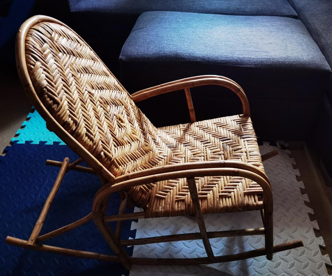 Kid’s rocking chair Tumba tumba rattan (pambata), Babies & Kids, Baby