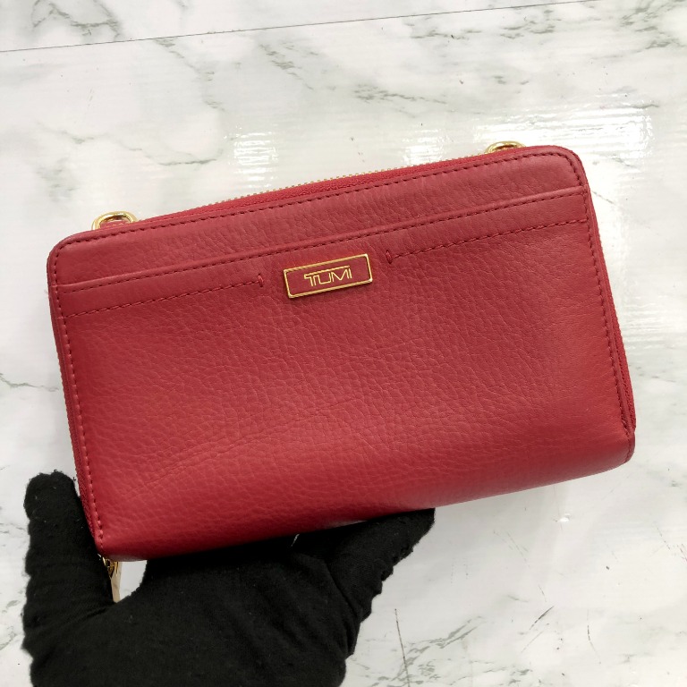 Tumi best sale red wallet
