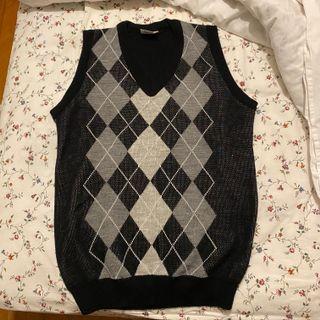 unisex vintage arygle sweater vest