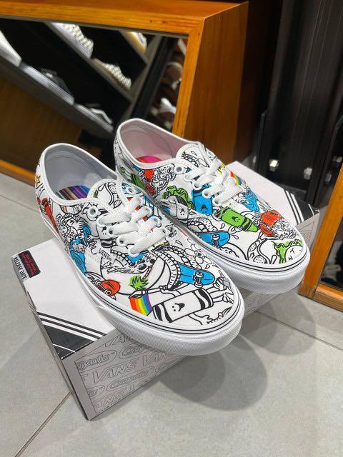 Vans authentic colorful store