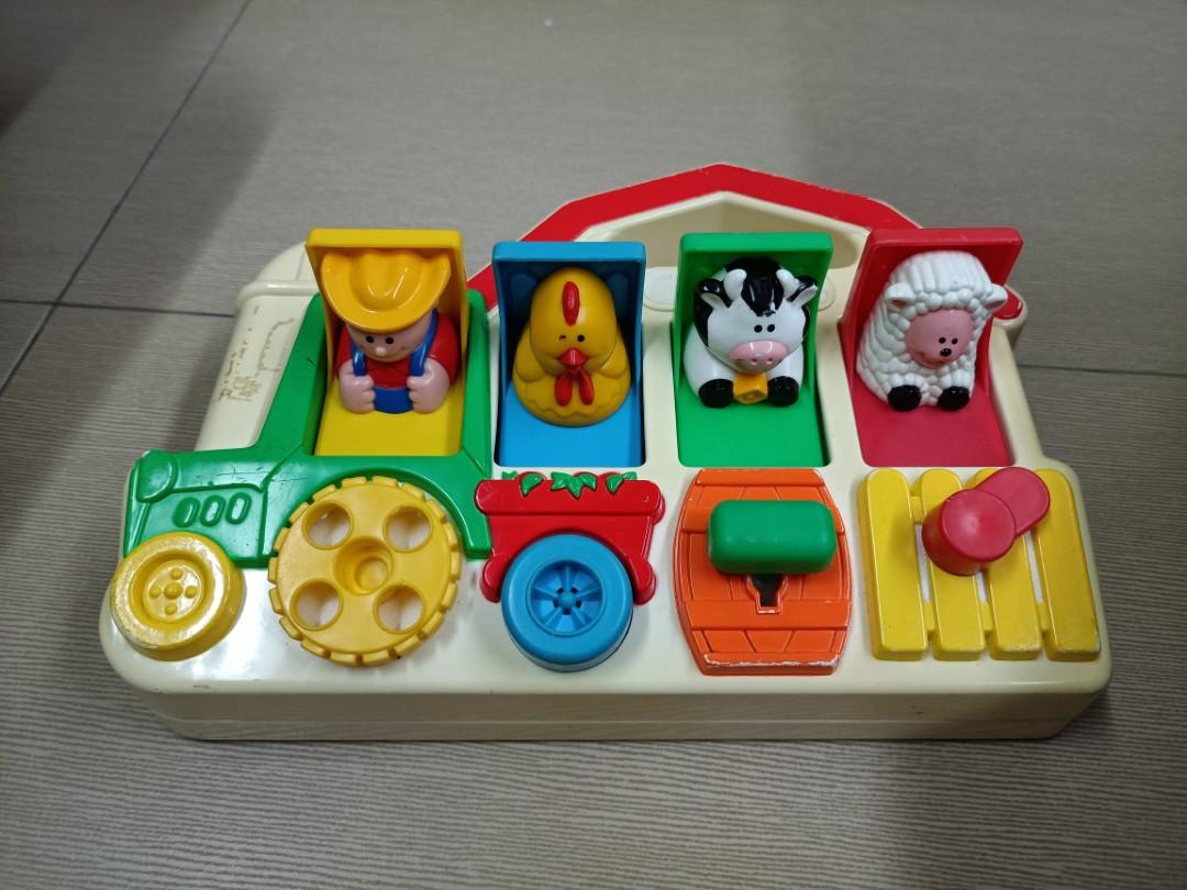 Vintage 1993 Fisher Price Red Barn Farm Animals Poppin Pals Pop-up Toy,  Hobbies & Toys, Toys & Games on Carousell