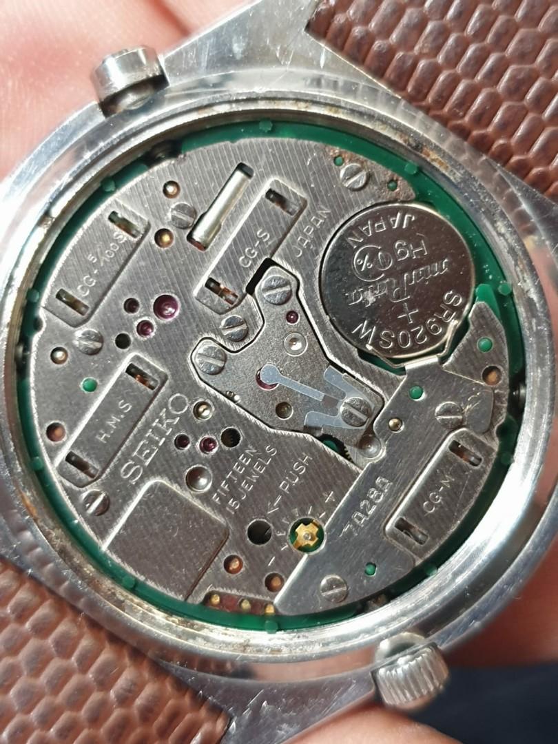Vintage 80s Pepsi Chronograph 7A28-703A 
