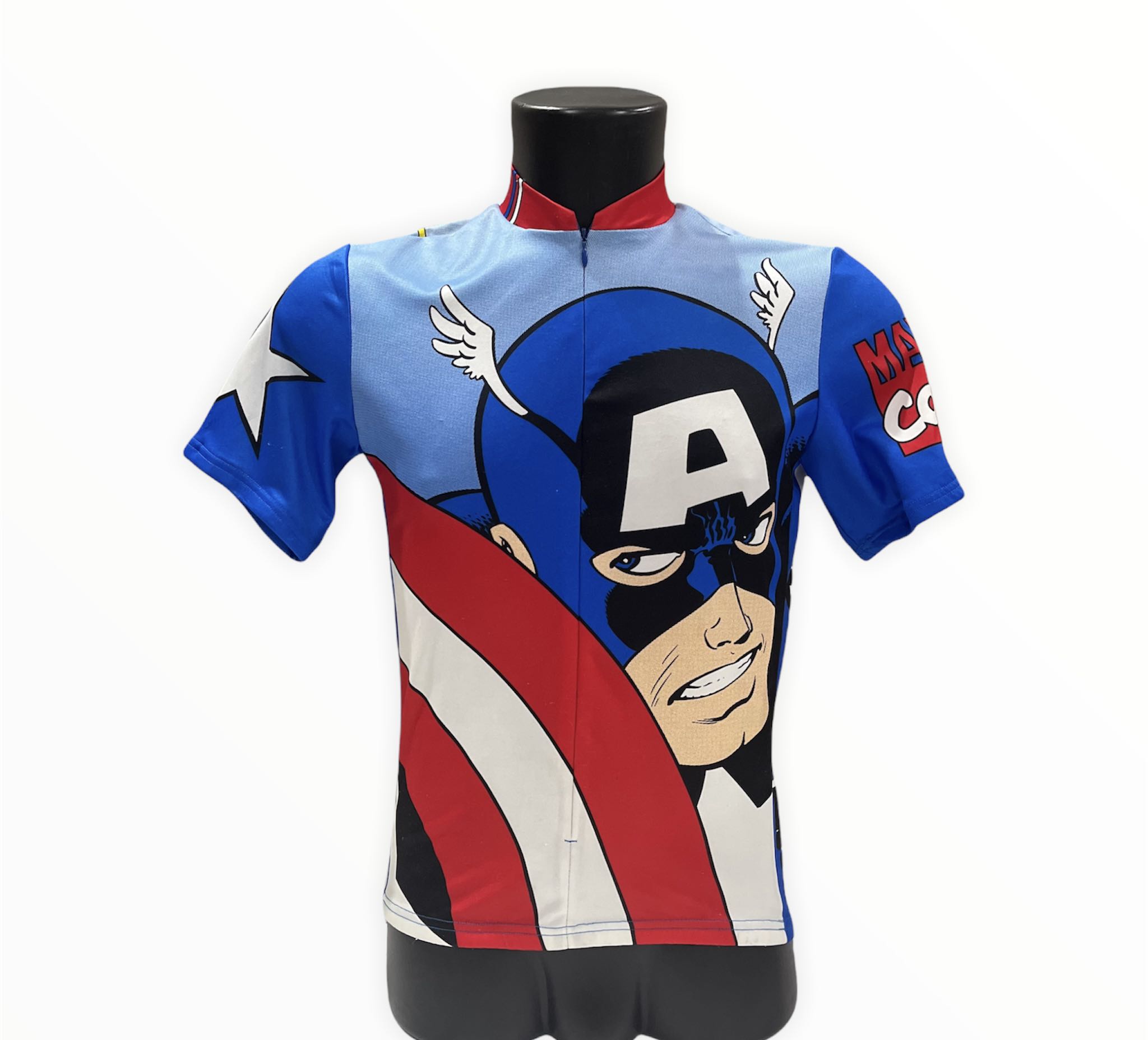 Vintage Marvel Captain America Pearl Izumi Cycling Jersey Men s Fashion Activewear on Carousell
