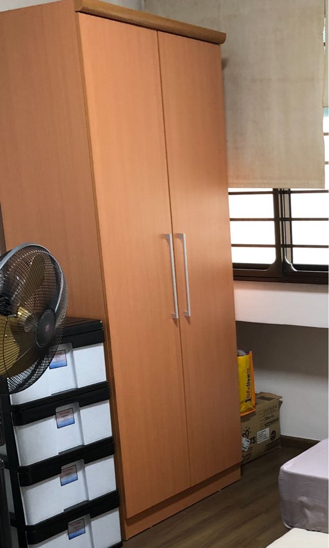 Wooden 2 Door Wardrobe To Bless Furniture Home Living Furniture Shelves Cabinets Racks On Carousell