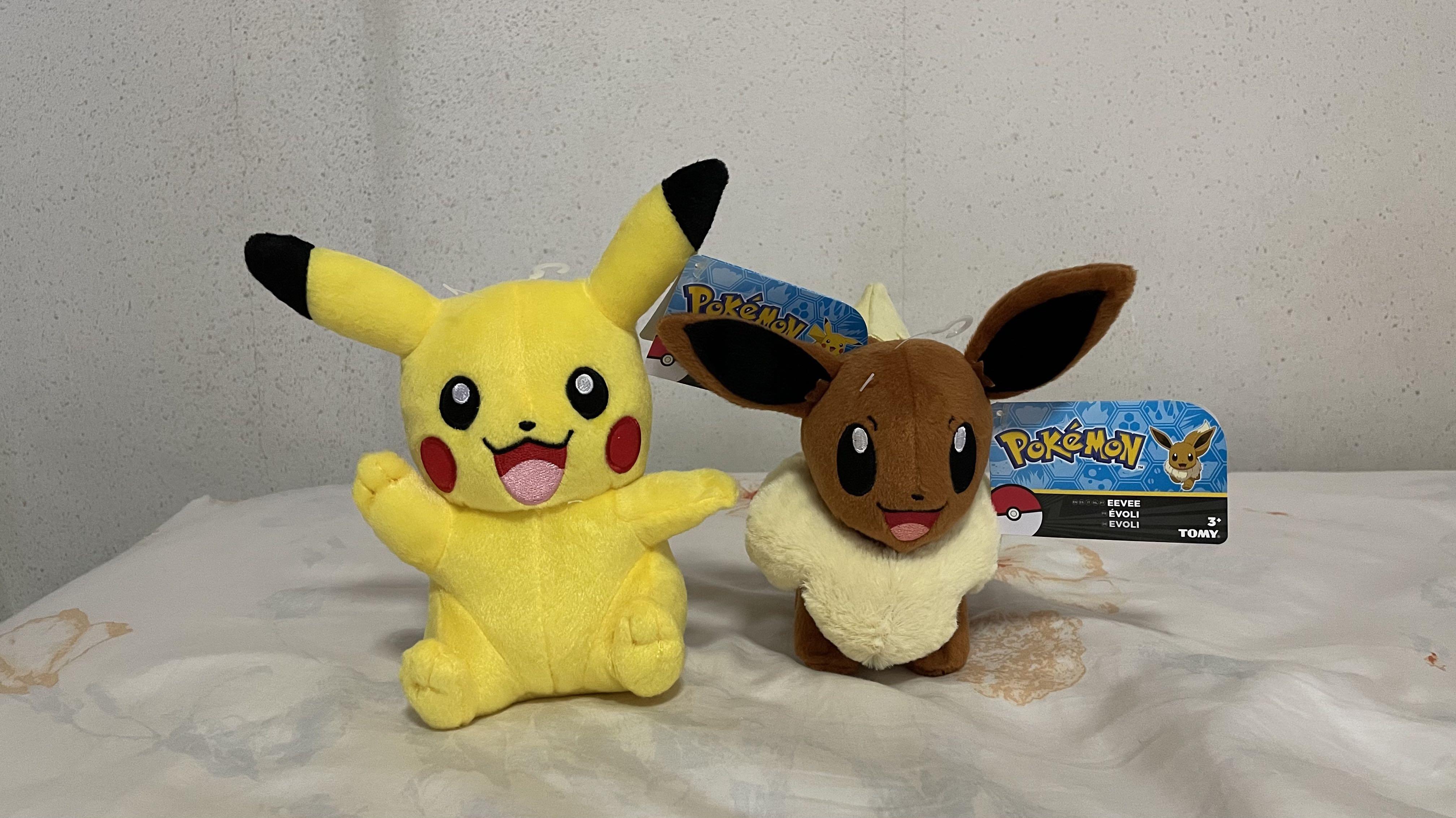 eevee and pikachu plush