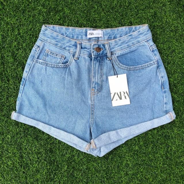 shorts mom zara