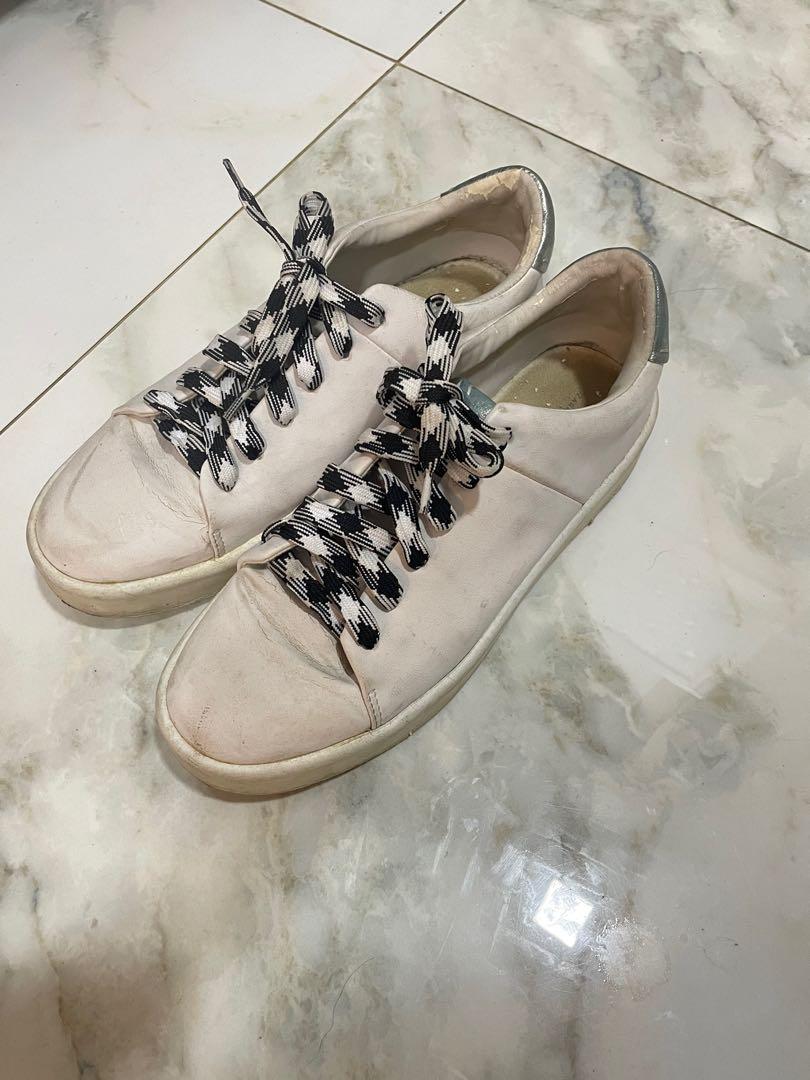 zara white sneakers