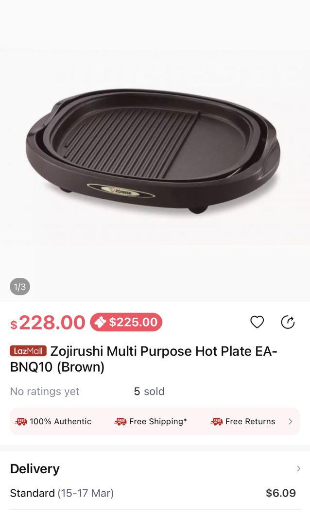 Zojirushi Electric Griddle hot plate EA BNQ10, TV & Home Appliances