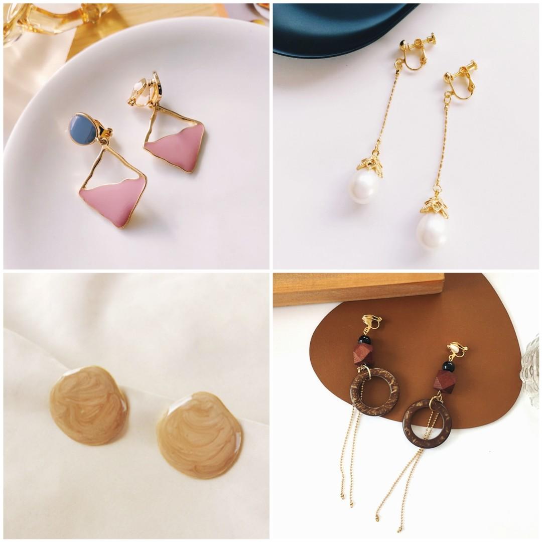 Casual clip on earrings online