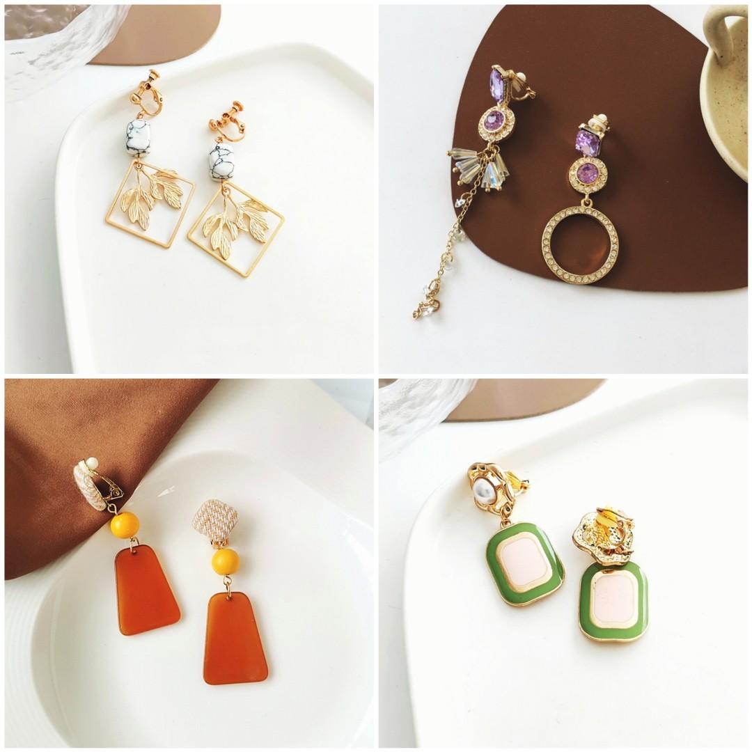 Cute vintage top earrings