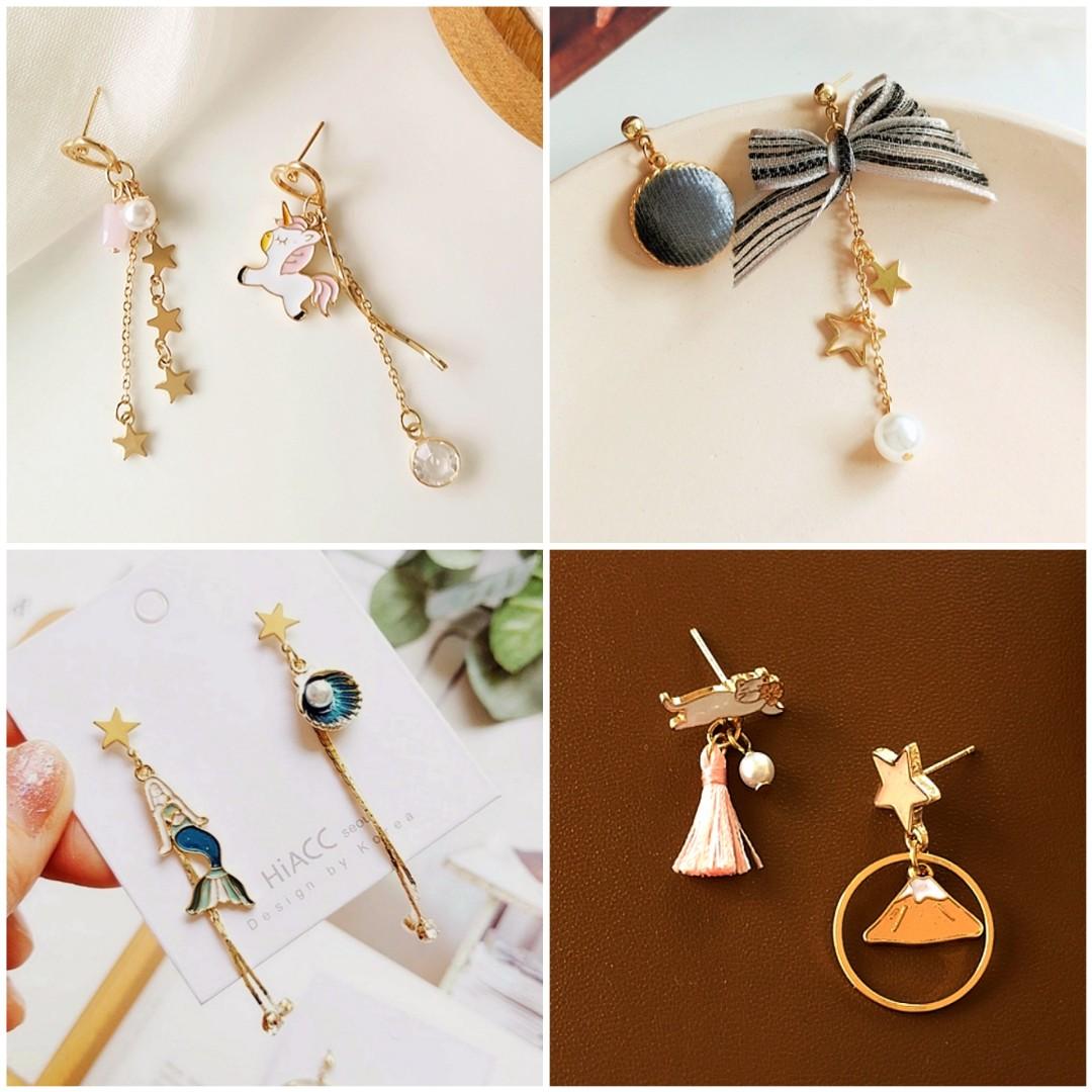 Cute discount korean earrings