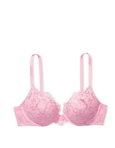 Victoria's Secret Bra Biofit Blush Rose Pink Strapless Underwire Push Up  34DD - Helia Beer Co