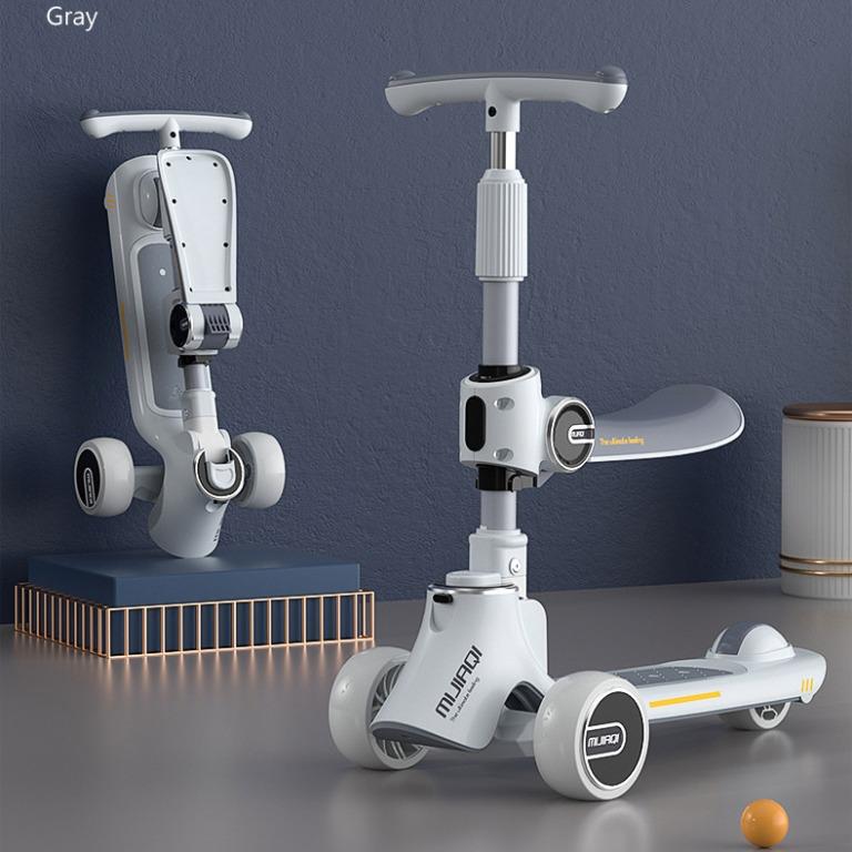 3 Wheel Folding Scooter for Kids Children Scooter 2in1 Sit or Stand