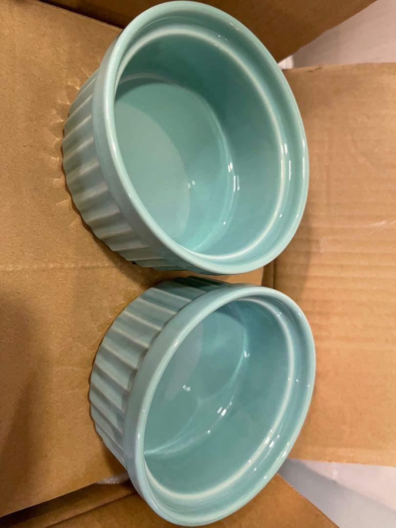 6 DORIC RAMEKINS IN TEAL! (Category: Bakeware) located in Pasig City. Submitted by abundanthappiness (Listing ID 1148677631, Image 1). Description: Lovely coloured RAMEKINS for Everyday Use! For your next Soufflé or Special Muffin or Mini Cake! Let’s Make A Difference Together! 💖.