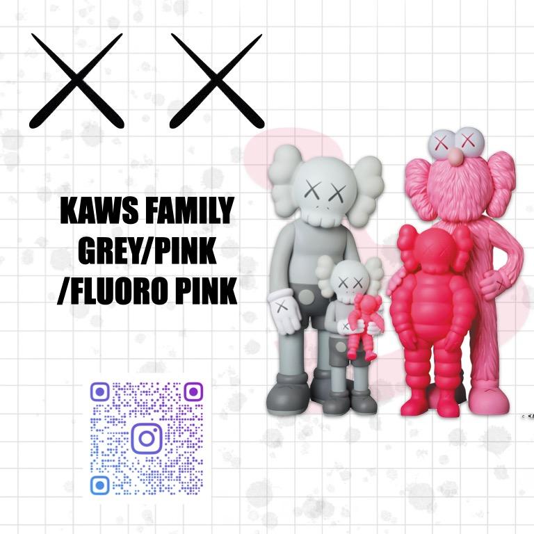 超人気新品 grey KAWS / kaws FAMILY 東京 GREY/PINK/FLUORO / PINK ...