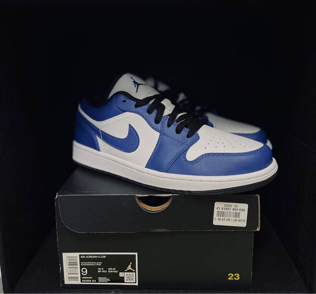 Air Jordan 1 Low Hyper Royal Men s Fashion Footwear Sneakers