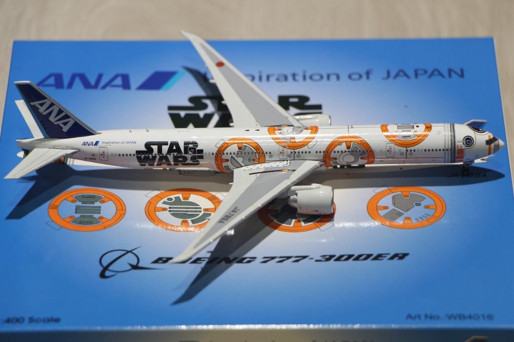 Japan ANA Ltd Ed Airplane Star Wars C-3PO & BB8/R2D2 Boeing 1/500 Scale 2 Pack 