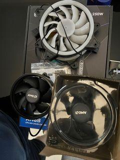 AMD Wraith Coolers (2) units plus RGB Case Fan
