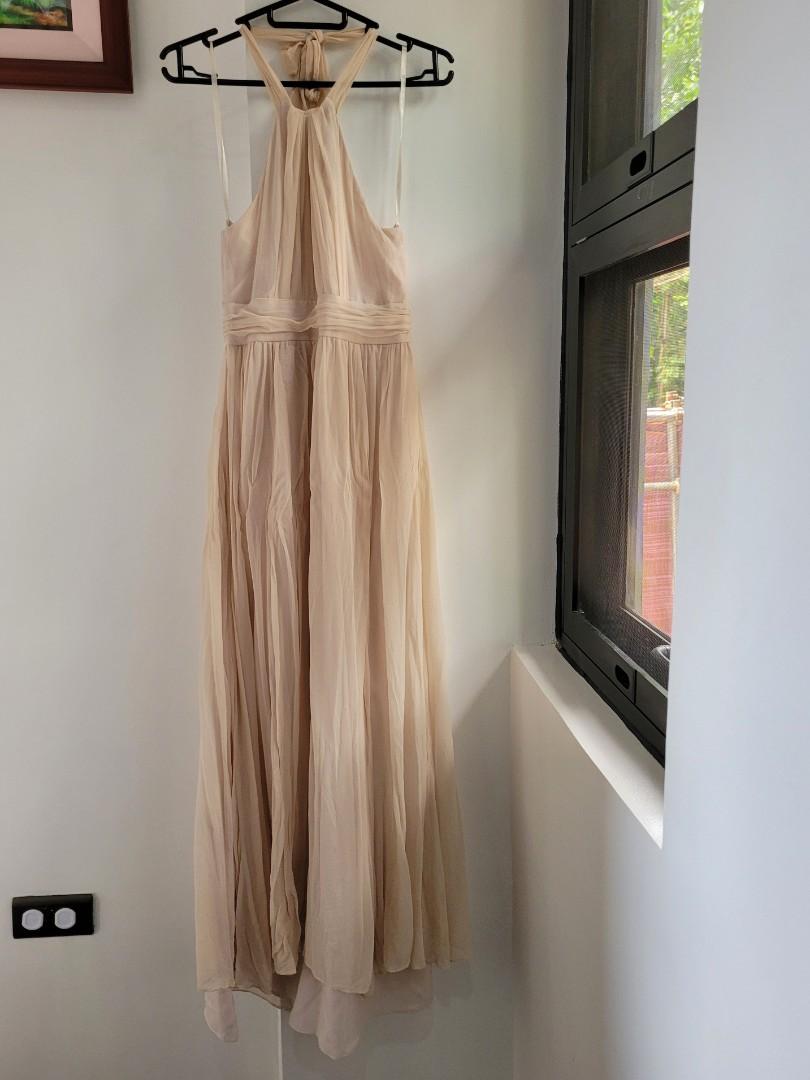 Ann Taylor Beige Gown, Women's Fashion 