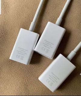 Apple lightning and USB-C to USB ADAPTERs