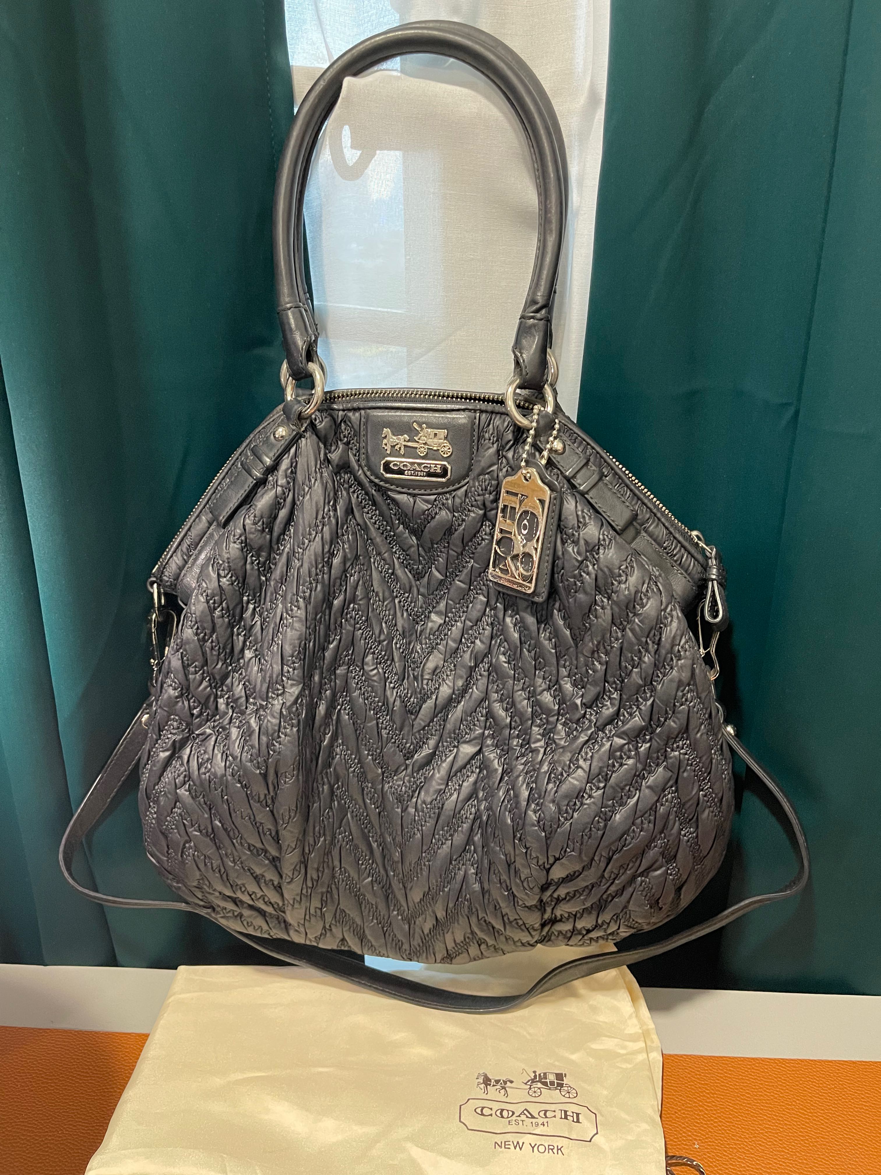 Authentic Coach Madison Quilted Limited Edition 70th Anniversary black Bag