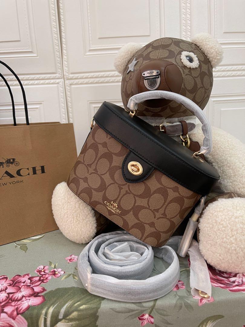 AUTHENTIC COACH WOMEN BUCKET BAG 78277 Kay crossbody in signature canvas handbag