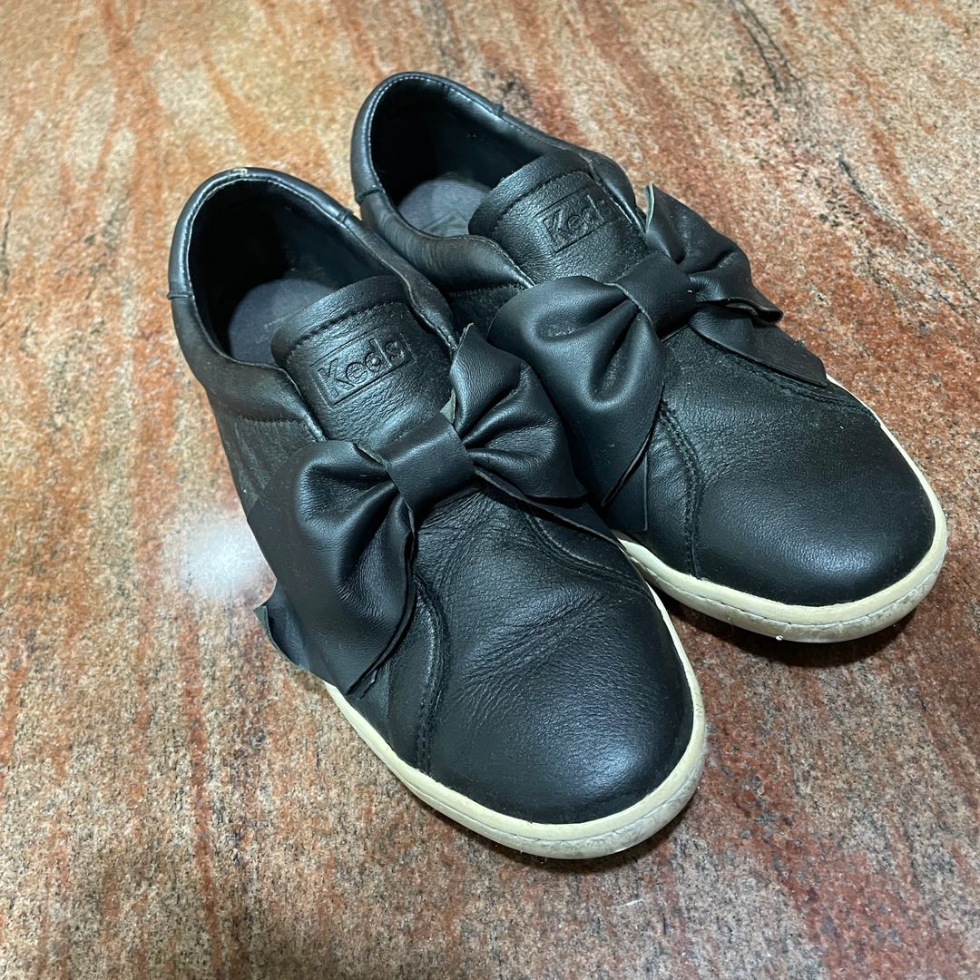 authentic keds black ace bow leather shoes sneakers size 39, Women's ...